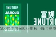 财富世界500强中国保险业排名下降与高质量发展的转型阵痛