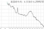 美国碎牛肉：6 月涨价 6.294% 创新高