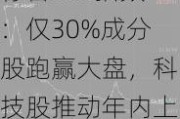 标普500指数：仅30%成分股跑赢大盘，科技股推动年内上涨12%