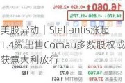 美股异动｜Stellantis涨超1.4% 出售Comau多数股权或获意大利放行