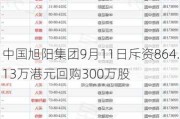 中国旭阳集团9月11日斥资864.13万港元回购300万股