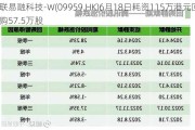 联易融科技-W(09959.HK)6月18日耗资115万港元回购57.5万股