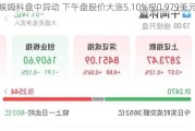 埃姆科盘中异动 下午盘股价大涨5.10%报0.979美元