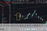 中船防务午后涨近5% 国投证券首次覆盖给予“买入-A”评级