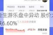 金生游乐盘中异动 股价大跌6.60%