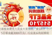 吃喝板块获主力资金大举加码，食品ETF（515710）5日吸金超3000万元！行业龙头利好频现