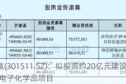 德福科技(301511.SZ)：拟投资约20亿元建设年产30000吨电子化学品项目