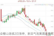 会稽山连续2日涨停，新品气泡黄酒直播间72小时卖出超1000万元