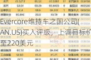 Evercore维持车之国公司(AN.US)买入评级，上调目标价至220美元