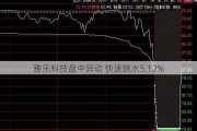 雅乐科技盘中异动 快速跳水5.12%