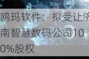 鸥玛软件：拟受让济南智慧数码公司100%股权