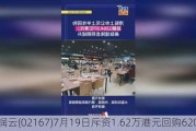 天润云(02167)7月19日斥资1.62万港元回购6200股