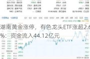 湖南黄金涨停，有色龙头ETF涨超2.6%：资金流入44.12亿元