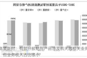 高盟新材：有部分胶粘剂产品涉及航天器相关业务，但业务收入占比很小