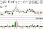 湘油泵(603319.SH)2023年度权益分派：每股派0.4元