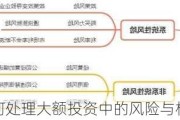 如何处理大额投资中的风险与机遇