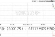 安通控股（600179）：6月17日09时50分触及涨停板