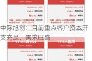 中际旭创：目前重点客户资本开支充足、需求旺盛