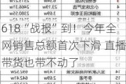 618“战报”到！今年全网销售总额首次下滑 直播带货也带不动了