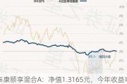 泰康颐享混合A：净值1.3165元，今年收益率1.13%