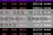 收评：深成指、创业板指双双涨超1% 电力、电网股午后集体大涨