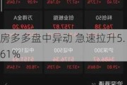 房多多盘中异动 急速拉升5.61%