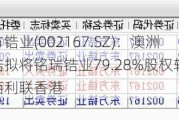 东方锆业(002167.SZ)：澳洲东锆拟将铭瑞锆业79.28%股权转让给佰利联香港