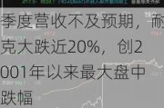 季度营收不及预期，耐克大跌近20%，创2001年以来最大盘中跌幅