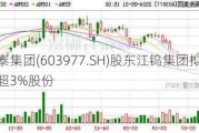 国泰集团(603977.SH)股东江钨集团拟减持不超3%股份