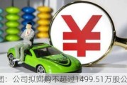 广汽集团：公司拟回购不超过1499.51万股公司股份