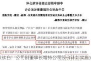 中核钛白：公司副董事长增持公司股份计划实施完毕