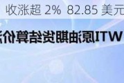 WTI 原油期货：收涨超 2%  82.85 美元/桶