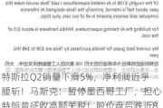 特斯拉Q2销量下滑5%，净利润近乎腰斩！马斯克：暂停墨西哥工厂，担心特朗普征收高额关税！股价盘后跌近8%