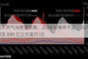 美国天然气消费量预期：2024 年维持不变，2025 年下调至 890 亿立方英尺/日