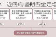 募资总额“缩水”近四成 坚朗五金定增方案再“瘦身”