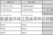 易华录抚州数据湖完成江西省首例公共数据产品入表