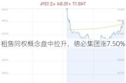 租售同权概念盘中拉升，德必集团涨7.50%