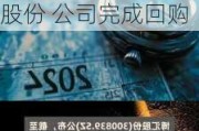 九洲药业(603456.SH)：累计耗资9989万元回购0.64%股份 公司完成回购