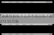 艾迪康控股拟于公开市场回购不超过7273.55万股