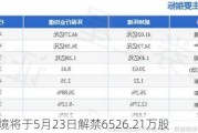 朗坤环境将于5月23日解禁6526.21万股