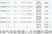 科林电气高级管理人员宋建玲减持13.17万股，减持金额357.83万元