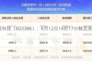 骏亚科技（603386）：6月12日14时17分触及涨停板