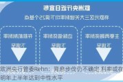 欧洲央行管委Rehn：降息步伐仍不确定 利率或在明年上半年达到中性水平