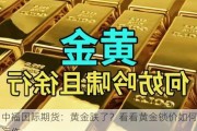 中福国际期货：黄金跌了？看看黄金锁价如何运作