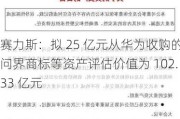 赛力斯：拟 25 亿元从华为收购的问界商标等资产评估价值为 102.33 亿元