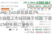 Take-Two盘前跌超3% 新游戏上市时间晚于预期 下调2025财年预订量指引