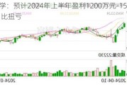 中光学：预计2024年上半年盈利1200万元-1500万元 同比扭亏