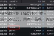 泰康中证A500ETF（560510）昨日遭净赎回1.55亿元，同类产品唯一资金净流出