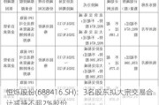 恒烁股份(688416.SH)：3名股东拟大宗交易合计减持不超2%股份