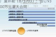 广厦环能（873703）：签订9300万元重大合同